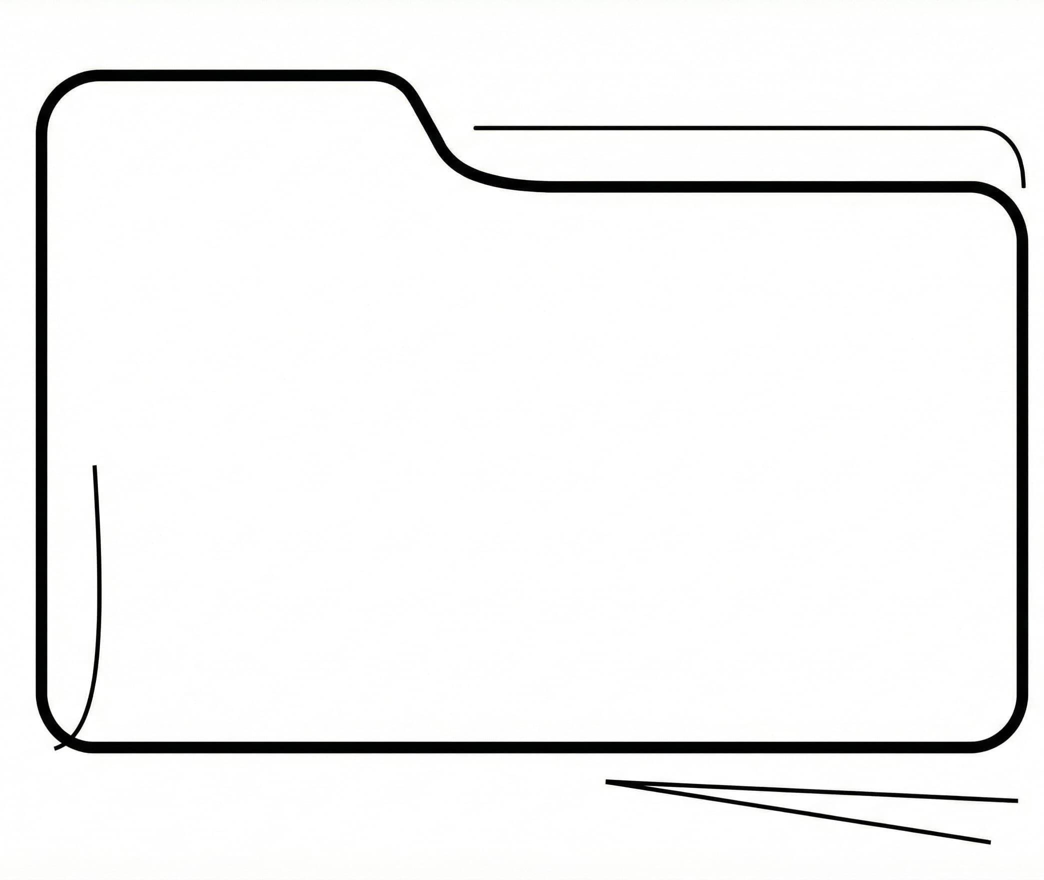 Abstract Folder Shape